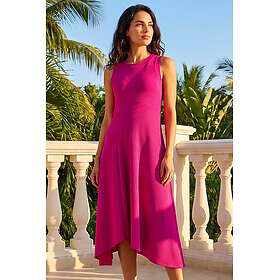 Dusk House Asymmetric Sleeveless Stretch Midi Dress