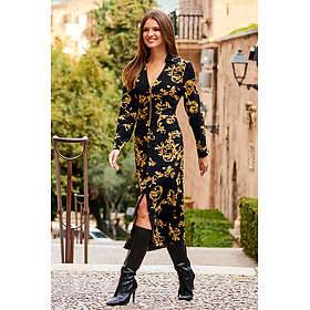 Sosandar Baroque Print Zip Front Dress