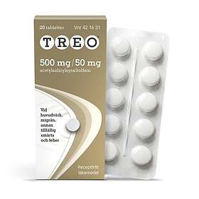 Treo Tablett 500mg/50mg 20 Tabletter