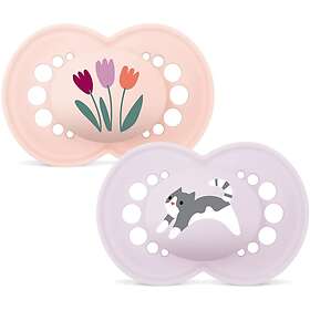 Mam Original Silikone 999107117 Sut 16-36m 2-pakke (Pink)