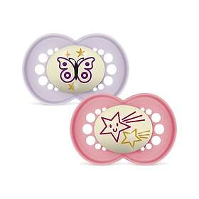 Mam Original Silikone 999107102 Sut 16-36m 2-pakke (Pink)