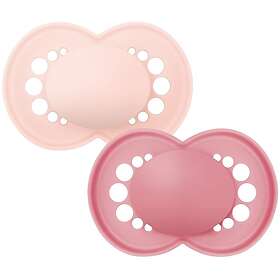 Mam Original Silikone 4115543 Sut 6-16m 2-pak (Pink)