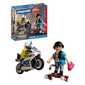 Playmobil City Action 72079 Moto avec policier et voleur