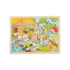 Goki Træpuslespil Kæledyrszoo 48 Brikker