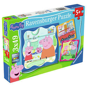 Ravensburger Peppa Pig Familie Første gang! 3x49 Brikker