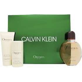 Calvin Klein Obsession Gift Set (125ml EDT + 100ml Aftershave Balm + 75g Deodora