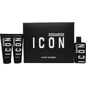 Dsquared2 Icon Pour Homme Gift Set (100ml EDP, 100ml Shower Gel, 100ml Aftershav