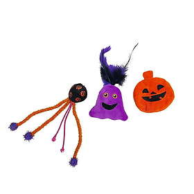 Beeztees Katt Halloween Boeh Kattleksaker 3-Pack