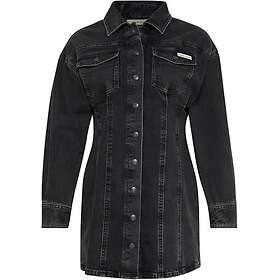 Calvin Klein Jeans Ls Denim Mini Dress Ck Essential Mini Kjole