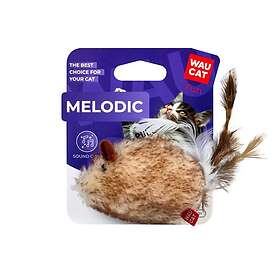 WAUCAT Kattleksak Mus med Kattmynta Pip & Fjäder 13cm
