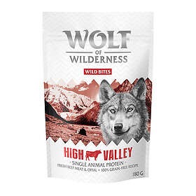 Wolf of Wilderness Wild Bites Snacks Oksekjøtt 180g