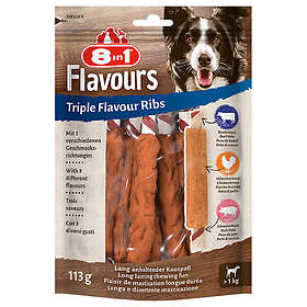 8in1 Vitality Triple Flavour Ribs Chews 6-Pack