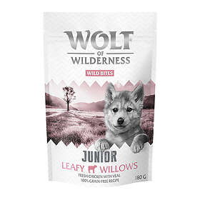 Wolf of Wilderness Wild Bites Junior Snacks Leafy Willows Veal 180g
