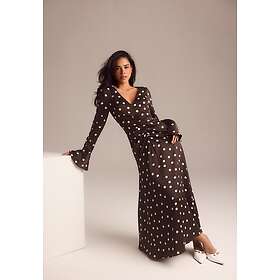 Bubbleroom Rynket Front Midi Kjole