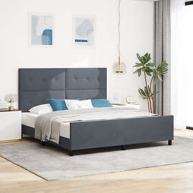 vidaXL Bäddfjäder med huvudgavel Sängram 3344958 180x200cm