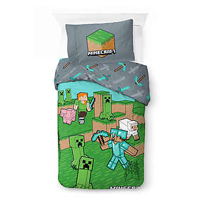 BrandMac Minecraft Animals & Mobs Sänglinne 140x200cm 1029637