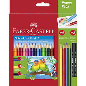 Faber-Castell Trekantede blyanter Kunstblyanter 18+4+2 pakke Promo Pack