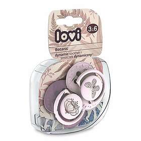 Lovi Botanic Silicone 22/870GIRL Pacifier 3-6m 2-pack