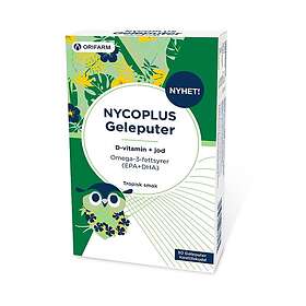 Nycoplus Omega-3 Tropisk Smak med Jod og Vitamin D 30 stk