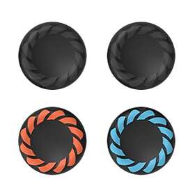 MTK Kompatibel med Nintendo Switch 2 4 stk Joy-Con tommelfingergreb - sort+orang