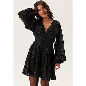 Bubbleroom 3D Glitrende Raglanærme Kort Kjole