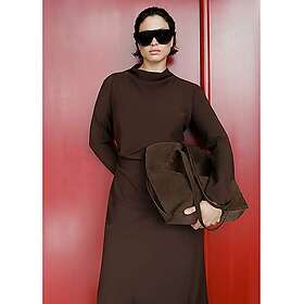 Mango Jacquard V-Neck Klänning