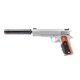 Nuprol Vorsk VX-9 Agency Green Gas Airsoft Pistol (Silver)