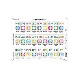 Selecta Larsen Memo Puslespil Lær at fortælle klokken Traditionelt og digitalt u