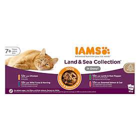Iams Senior 7+ Land & Sea Collection 48x0,085kg