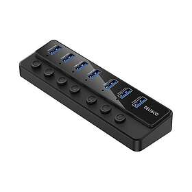 Deltaco UH-739 7x USB-A Porte USB Hub
