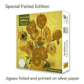 Flame Tree Publishing Special Edition Folierat pussel Van Gogh- Solrosor 1000 Bitar