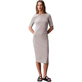 Calvin Klein Jeans Hs Ctn Contour 1X1 Rib Midi Kjole