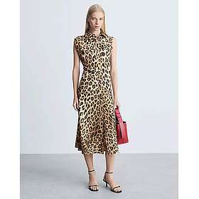 Mango Leopard-Print Skjortekjole