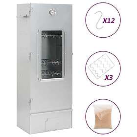 vidaXL Röktunna och grill 44,5x29x110 cm