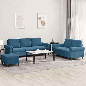 vidaXL Soffgrupp med dynor (3-sits) 3202269
