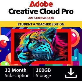 Adobe Creative Cloud Pro Student and Teacher 1 User 12 Months