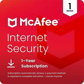 McAfee Internet Security 1 Laite 1 Vuosi