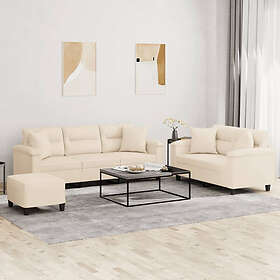 vidaXL Soffgrupp med kuddar (3-sits) 3202361