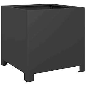 vidaXL Trädgårdskruka 40x40x40 cm svart