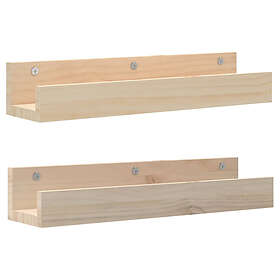 vidaXL Väggskåp 50x12x9cm (2-pack)