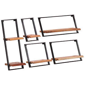 vidaXL Vägghyllor (5-pack)