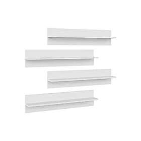vidaXL Væghylder 80x11.5x18cm (4-pack)