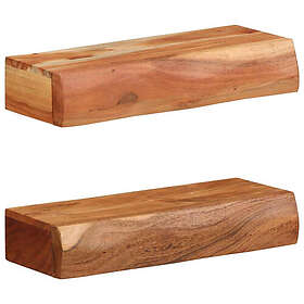 vidaXL Vegghyller 40x17x8cm (2-pack)