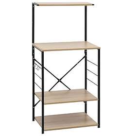 vidaXL Hylla för mikrovågsugn 60x39.6x123cm