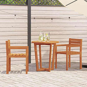 vidaXL 4108138 Garden Chairs Set of 2 50x53x80 cm Solid Acacia Wood