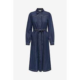 Only Onljulie Ls Dnm Dress Qyt Långärmad Klänning