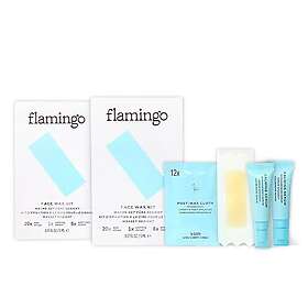 Flamingo Ansikts Vaxremsor 40st