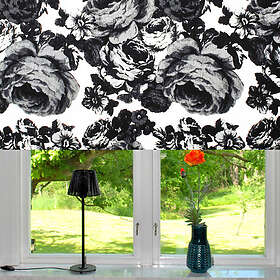 Mairo Baronessa Ljusreducerande Rullgardin Svart/Vit 130x175cm