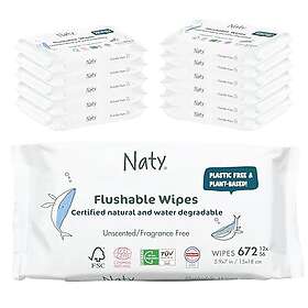Eco by Naty Komposterbara Våtservetter 12x56pcs