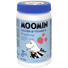 Moomin Kalcium & Vitamin D Hallon 90 Tabletter